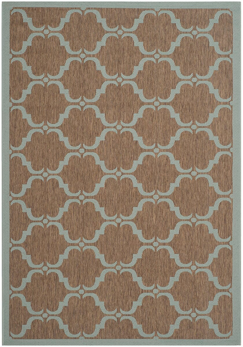 Safavieh Courtyard Cy6009 - 337 Brown / Aqua Rugs - Safavieh - cy6009 - 337 - 2