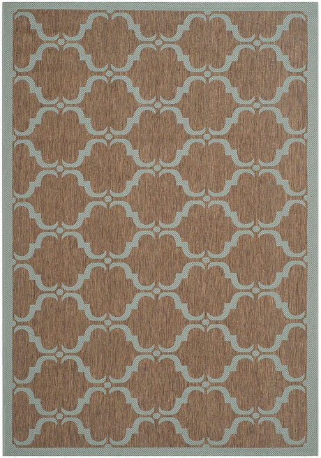 Safavieh Courtyard Cy6009 - 337 Brown / Aqua Rugs - Safavieh - cy6009 - 337 - 2