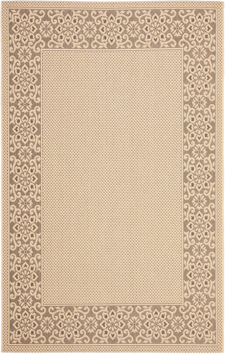 Safavieh Courtyard Cy6011 - 219 Cream / Light Chocolate Rugs - Safavieh - cy6011 - 219 - 4