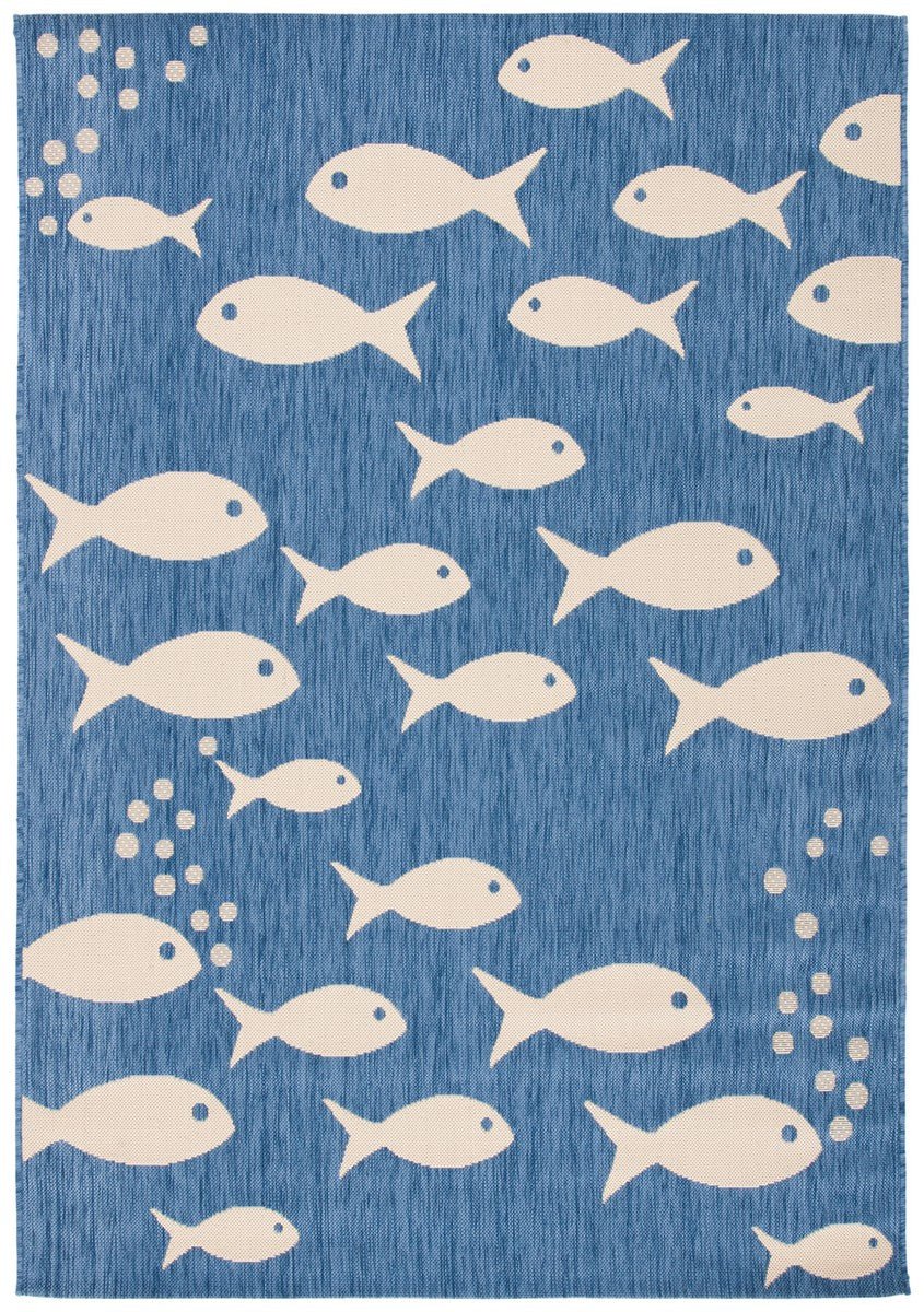 Safavieh Courtyard Cy6012 - 233 Blue/Beige Rugs - Safavieh - cy6012 - 233 - 2