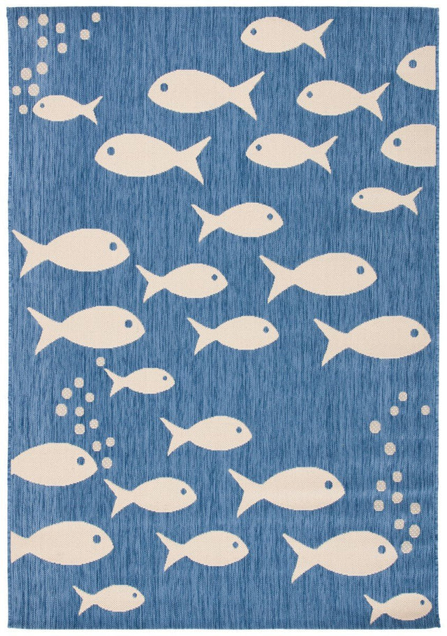 Safavieh Courtyard Cy6012 - 233 Blue/Beige Rugs - Safavieh - cy6012 - 233 - 2