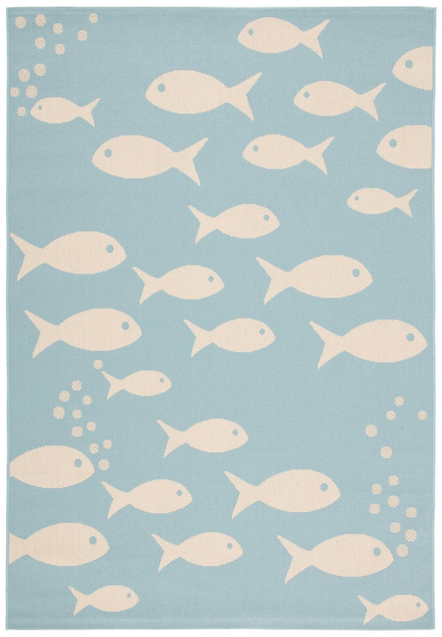Safavieh Courtyard Cy6012 Aqua/Beige Rug - Safavieh - cy6012 - 223 - 2