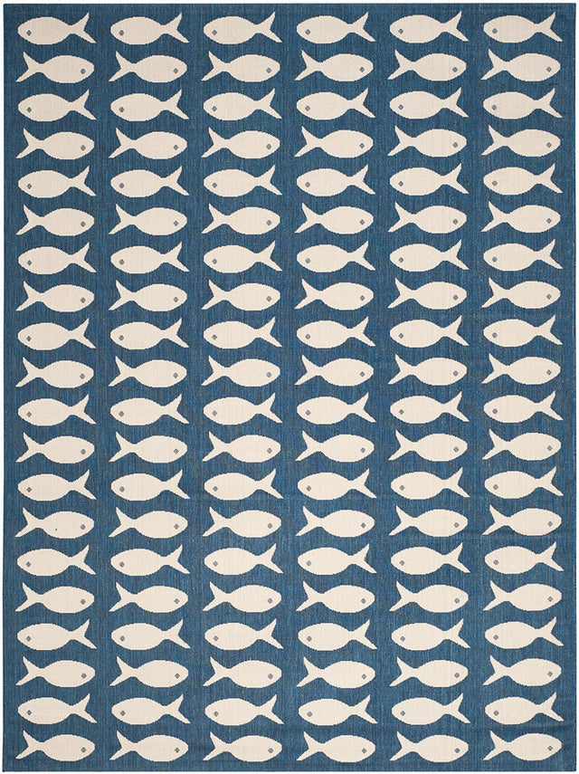Safavieh Courtyard Cy6013 - 268 Navy / Beige Rugs - Safavieh - cy6013 - 268 - 4