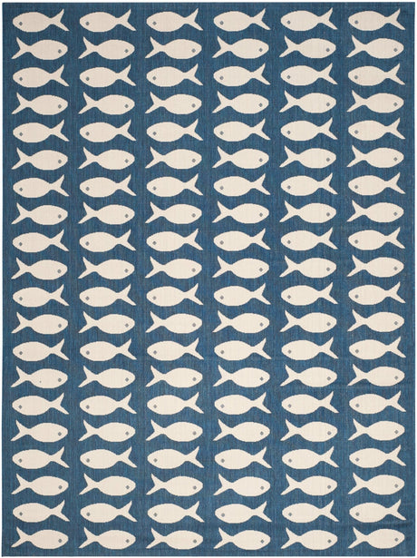 Safavieh Courtyard Cy6013 Navy/Beige Rug - Safavieh - cy6013 - 268 - 3