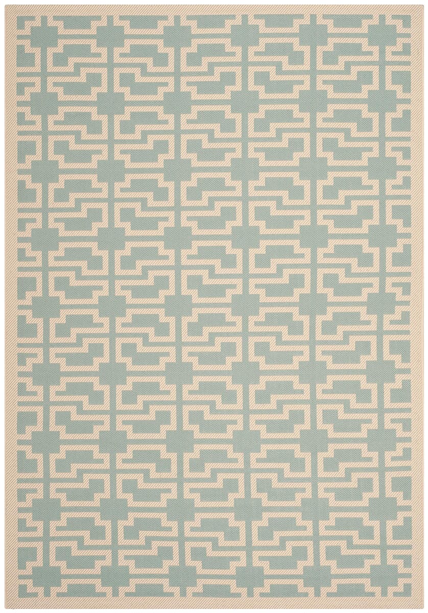 Safavieh Courtyard Cy6015 - 223 Aqua / Beige Rugs - Safavieh - cy6015 - 223 - 2