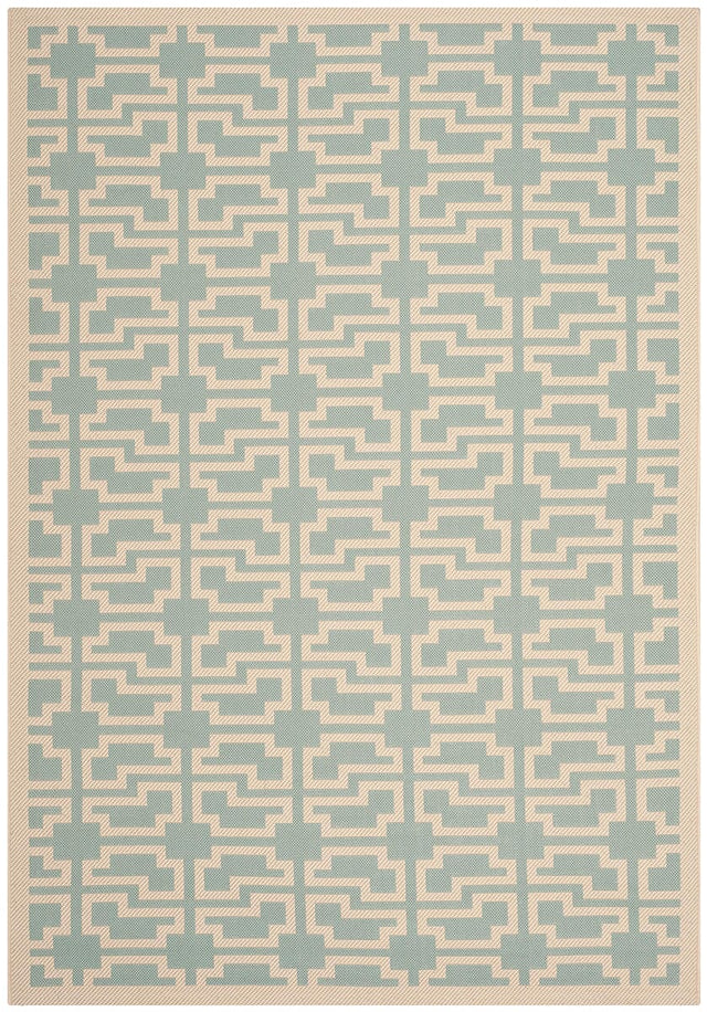 Safavieh Courtyard Cy6015 - 223 Aqua / Beige Rugs - Safavieh - cy6015 - 223 - 2