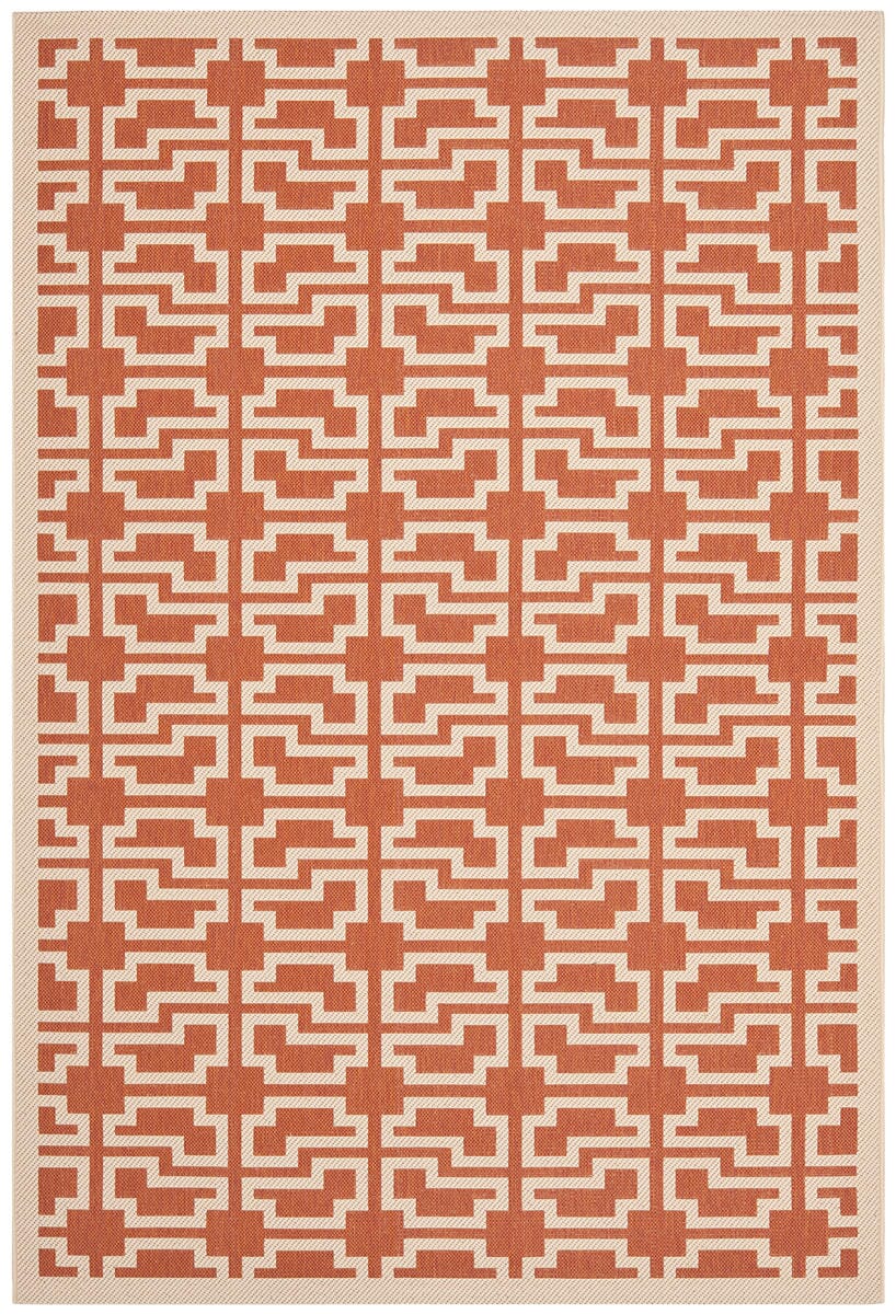 Safavieh Courtyard Cy6015 - 241 Terracotta / Beige Rugs - Safavieh - cy6015 - 241 - 2