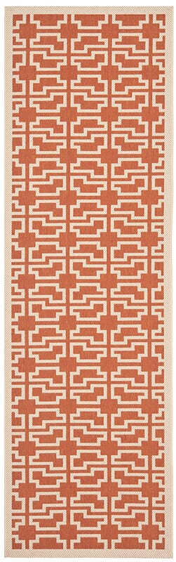 Safavieh Courtyard Cy6015 - 241 Terracotta / Beige Rugs - Safavieh - cy6015 - 241 - 38