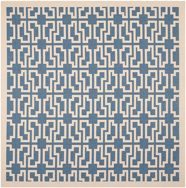 Safavieh Courtyard Cy6015 - 243 Blue / Beige Rugs - Safavieh - cy6015 - 243 - 8sq