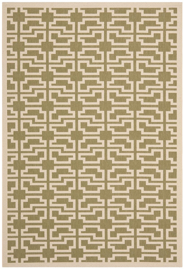 Safavieh Courtyard Cy6015 - 244 Green / Beige Rugs - Safavieh - cy6015 - 244 - 2