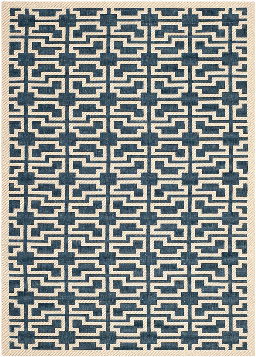 Safavieh Courtyard Cy6015 - 268 Navy / Beige Rugs - Safavieh - cy6015 - 268 - 2