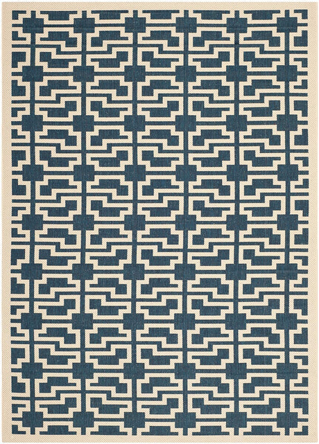 Safavieh Courtyard Cy6015 - 268 Navy / Beige Rugs - Safavieh - cy6015 - 268 - 2