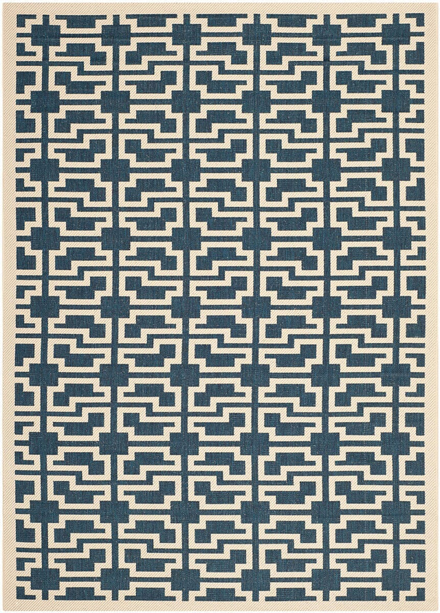 Safavieh Courtyard Cy6015 - 268 Navy / Beige Rugs - Safavieh - cy6015 - 268 - 2