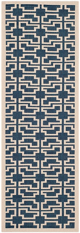 Safavieh Courtyard Cy6015 - 268 Navy / Beige Rugs - Safavieh - cy6015 - 268 - 27