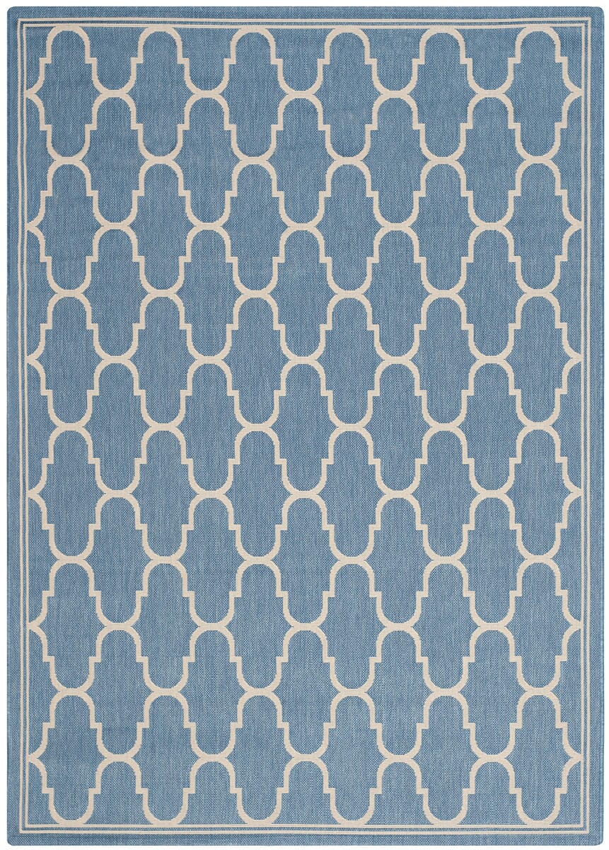 Safavieh Courtyard Cy6016 - 243 Blue / Beige Rugs - Safavieh - cy6016 - 243 - 4