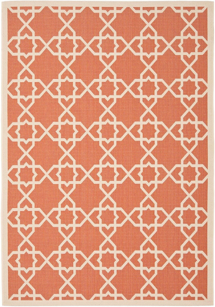 Safavieh Courtyard Cy6032 - 241 Terracotta / Beige Rugs - Safavieh - cy6032 - 241 - 2