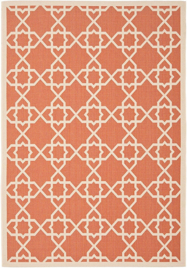 Safavieh Courtyard Cy6032 - 241 Terracotta / Beige Rugs - Safavieh - cy6032 - 241 - 2