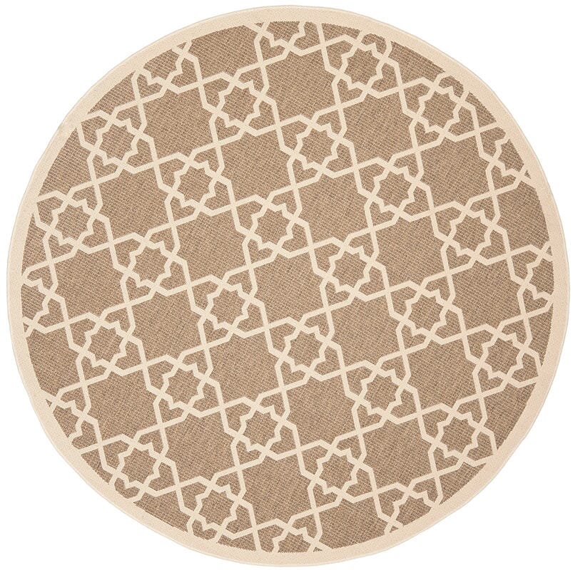 Safavieh Courtyard Cy6032 - 242 Brown / Beige Rugs - Safavieh - cy6032 - 242 - 5r