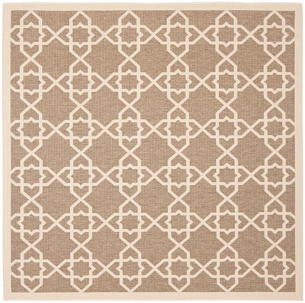Safavieh Courtyard Cy6032 - 242 Brown / Beige Rugs - Safavieh - cy6032 - 242 - 7sq