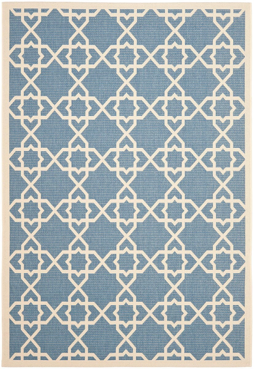 Safavieh Courtyard Cy6032 - 243 Blue / Beige Rugs - Safavieh - cy6032 - 243 - 2