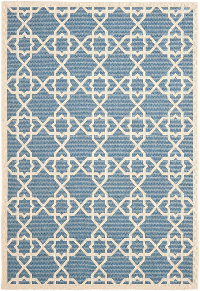 Safavieh Courtyard Cy6032 - 243 Blue / Beige Rugs - Safavieh - cy6032 - 243 - 2