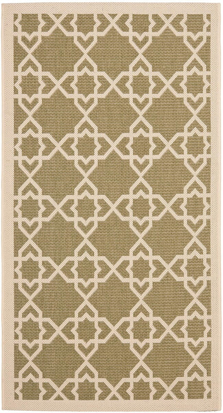 Safavieh Courtyard Cy6032 - 244 Green / Beige Rugs - Safavieh - cy6032 - 244 - 2