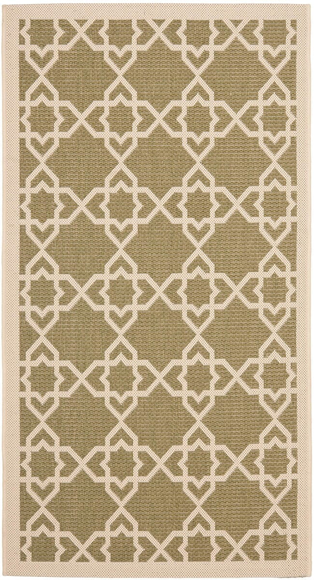 Safavieh Courtyard Cy6032 - 244 Green / Beige Rugs - Safavieh - cy6032 - 244 - 2