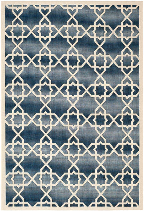 Safavieh Courtyard Cy6032 - 268 Navy / Beige Rugs - Safavieh - cy6032 - 268 - 2