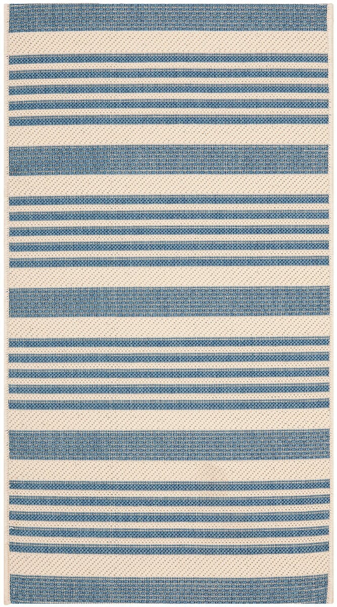 Safavieh Courtyard Cy6062 - 233 Beige / Blue Rugs - Safavieh - cy6062 - 233 - 5r