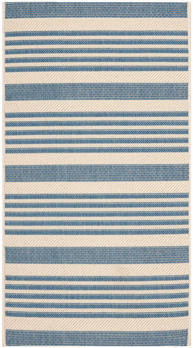 Safavieh Courtyard Cy6062 - 233 Beige / Blue Rugs - Safavieh - cy6062 - 233 - 5r