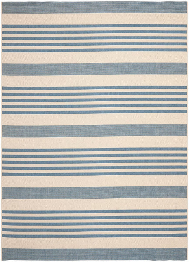 Safavieh Courtyard Cy6062 - 233 Beige / Blue Rugs - Safavieh - cy6062 - 233 - 5r