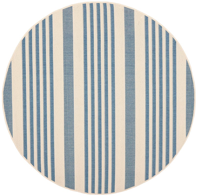 Safavieh Courtyard Cy6062 - 233 Beige / Blue Rugs - Safavieh - cy6062 - 233 - 5r