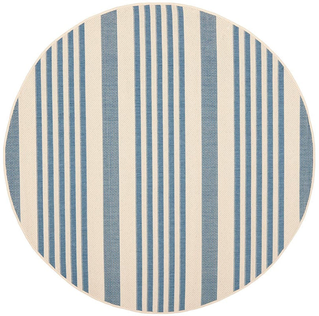 Safavieh Courtyard Cy6062 - 233 Beige / Blue Rugs - Safavieh - cy6062 - 233 - 5r
