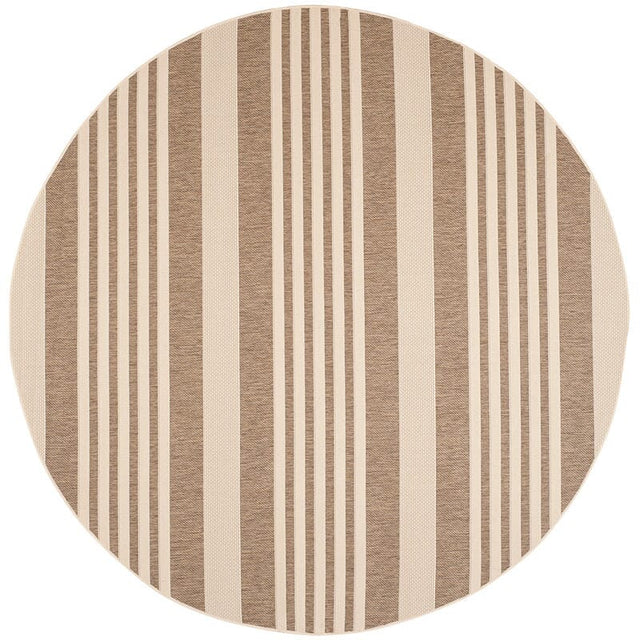 Safavieh Courtyard Cy6062 - 242 Brown / Bone Rugs - Safavieh - cy6062 - 242 - 8r