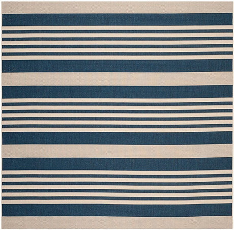 Safavieh Courtyard Cy6062 - 268 Navy / Beige Rugs - Safavieh - cy6062 - 268 - 8sq