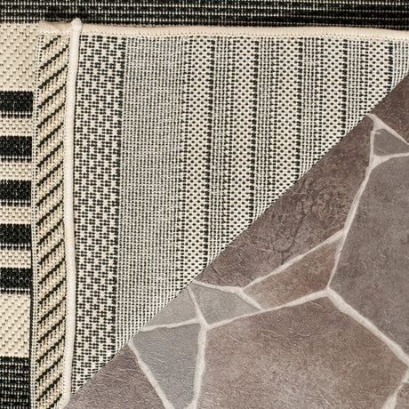 Safavieh Courtyard Cy6062 Black/Bone Rug - Safavieh - cy6062 - 216 - 4r
