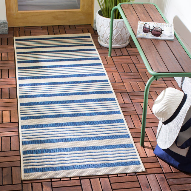 Safavieh Courtyard Cy6062 Navy/Beige Rug - Safavieh - cy6062 - 268 - 4r