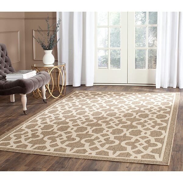 Safavieh Courtyard Cy6071 - 242 Mocha / Beige Rugs - Safavieh - cy6071 - 242 - 2