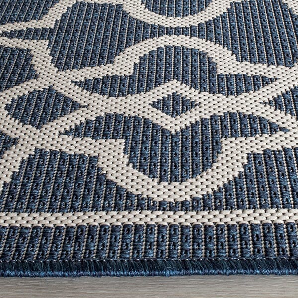 Safavieh Courtyard Cy6071 - 268 Navy / Beige Rugs - Safavieh - cy6071 - 268 - 2
