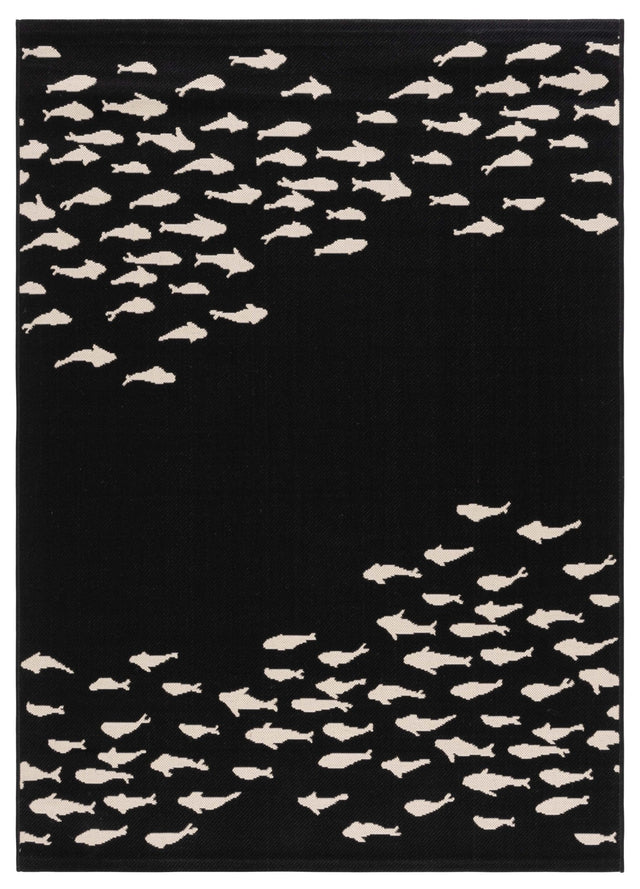 Safavieh Courtyard Cy6077 - 25621 Black/Beige Rug - Safavieh - cy6077 - 25621 - 5