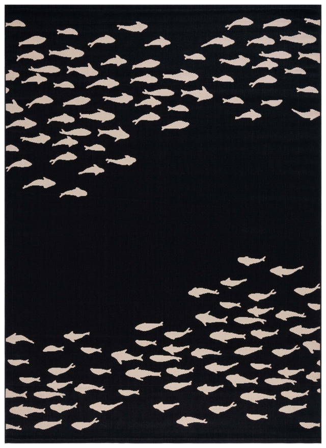 Safavieh Courtyard Cy6077 - 25621 Black/Beige Rug - Safavieh - cy6077 - 25621 - 5