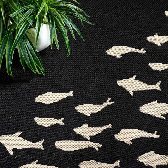 Safavieh Courtyard Cy6077 - 25621 Black/Beige Rug - Safavieh - cy6077 - 25621 - 5