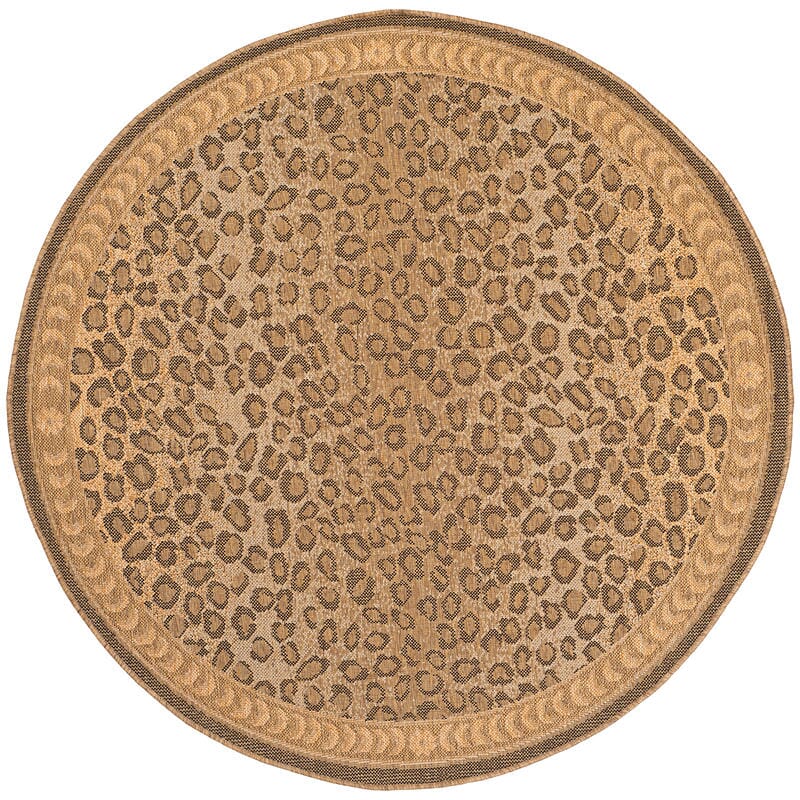 Safavieh Courtyard cy6100 - 39 Natural / Gold Rugs - Safavieh - cy6100 - 39 - 5r