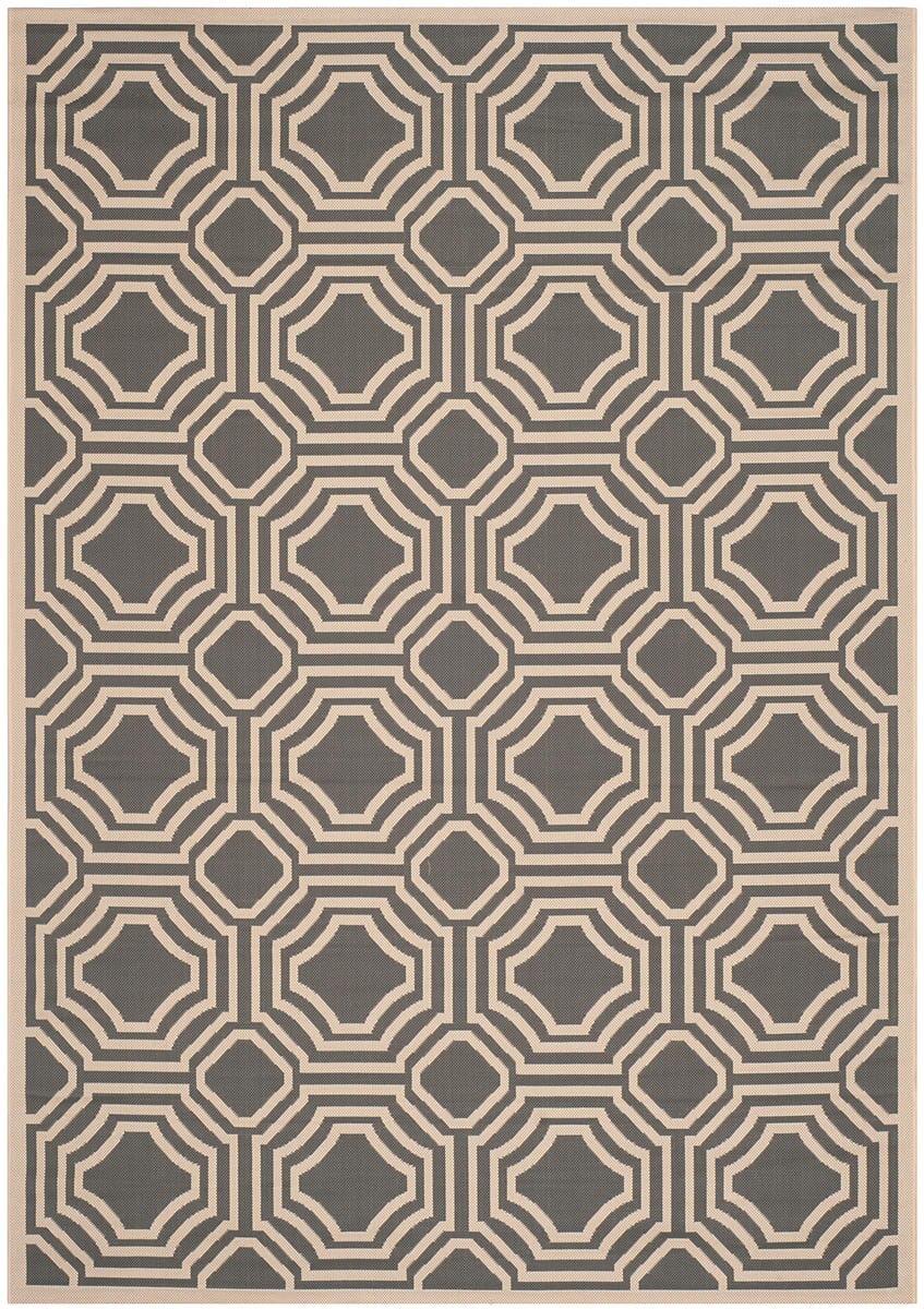 Safavieh Courtyard Cy6112 - 246 Anthracite / Beige Rugs - Safavieh - cy6112 - 246 - 2