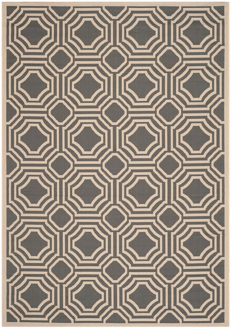 Safavieh Courtyard Cy6112 - 246 Anthracite / Beige Rugs - Safavieh - cy6112 - 246 - 2
