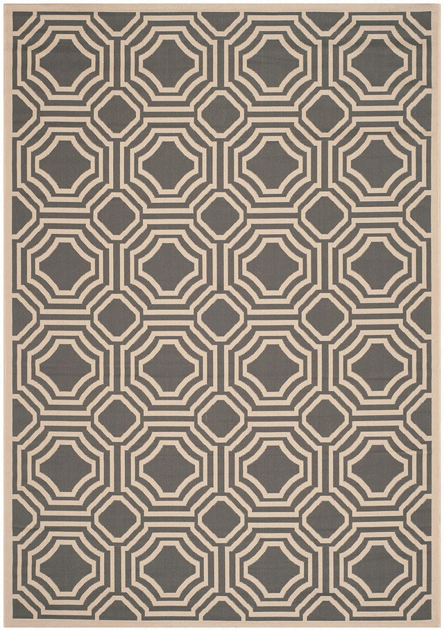 Safavieh Courtyard Cy6112 - 246 Anthracite / Beige Rugs - Safavieh - cy6112 - 246 - 2