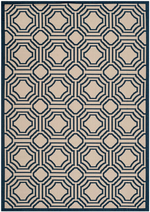 Safavieh Courtyard Cy6112 - 258 Beige / Navy Rugs - Safavieh - cy6112 - 258 - 2
