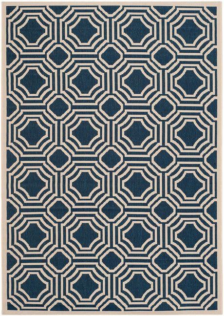 Safavieh Courtyard Cy6112 - 268 Navy / Beige Rugs - Safavieh - cy6112 - 268 - 2