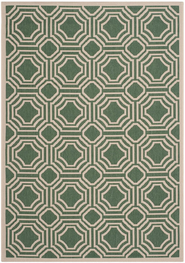 Safavieh Courtyard Cy6112 - 332 Dark Green / Beige Rugs - Safavieh - cy6112 - 332 - 2