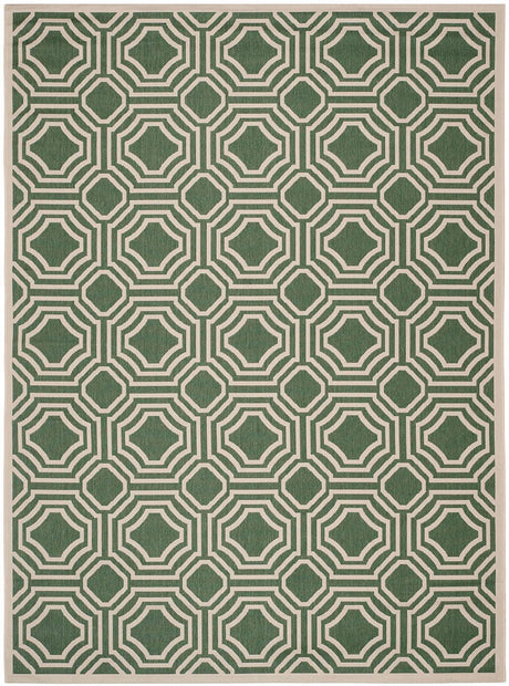 Safavieh Courtyard Cy6112 - 332 Dark Green / Beige Rugs - Safavieh - cy6112 - 332 - 5r